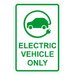 Electric Vehicle Parking Sign